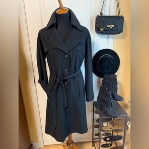 NWOT Hilary Radley Black trench coat